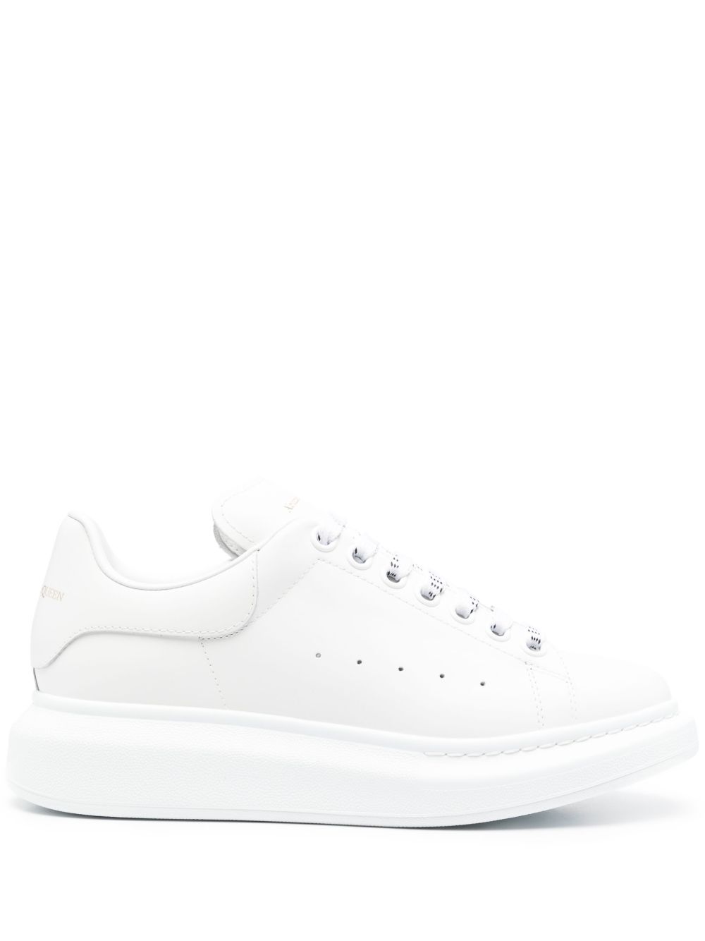 Alexander McQueen Flat shoes White Lea And Rubber Sole