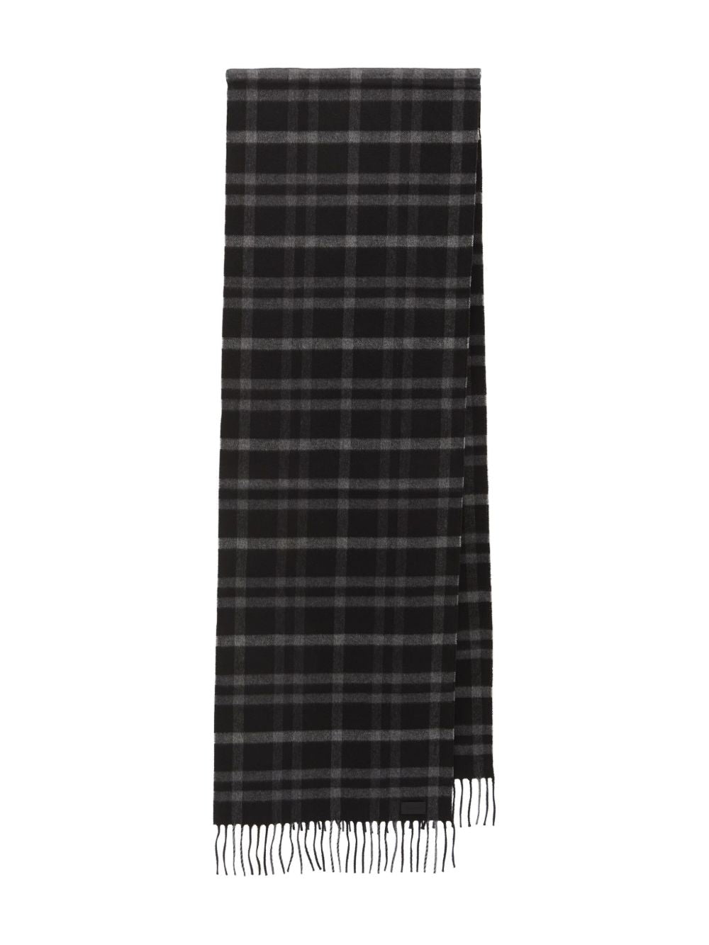 Saint Laurent Scarfs Black/ivory Silk Cashmere