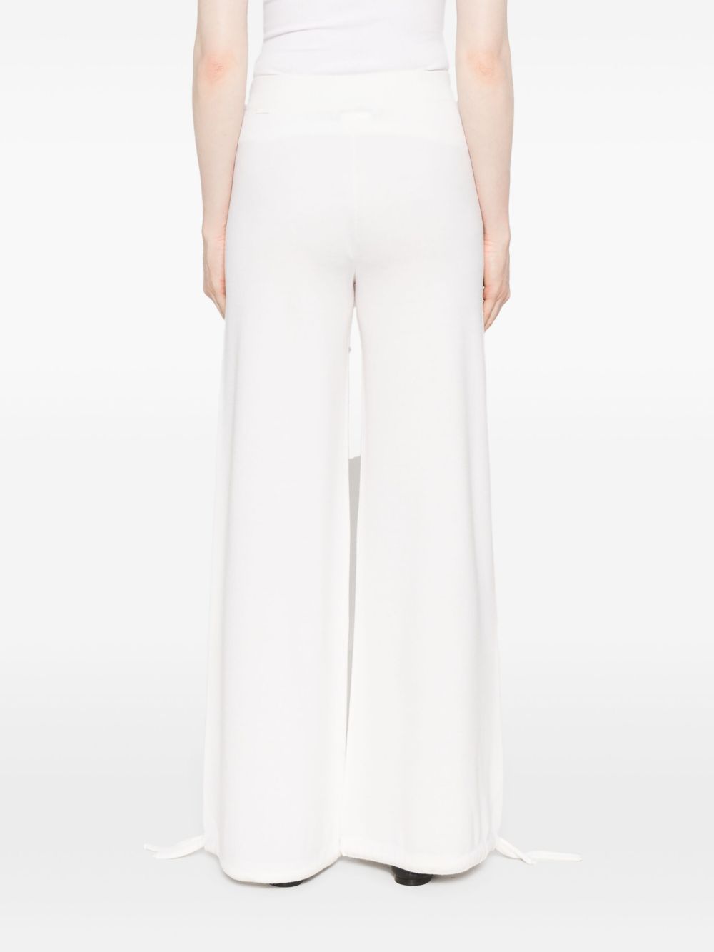 Max Mara Trousers White Lana