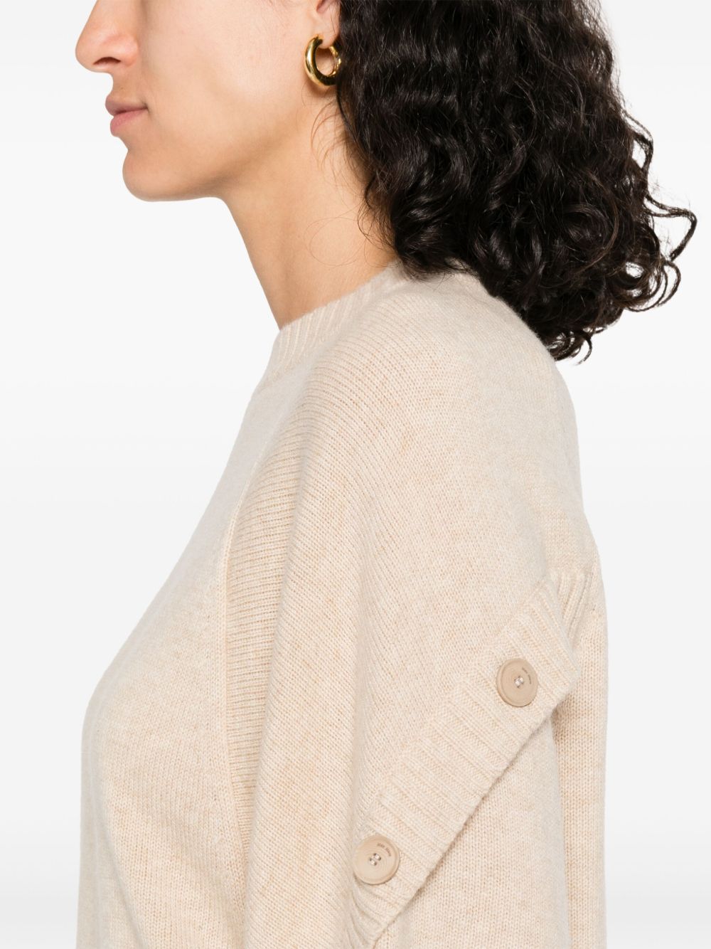 Max Mara Sweaters Beige 70 Lana 30 Cashmere