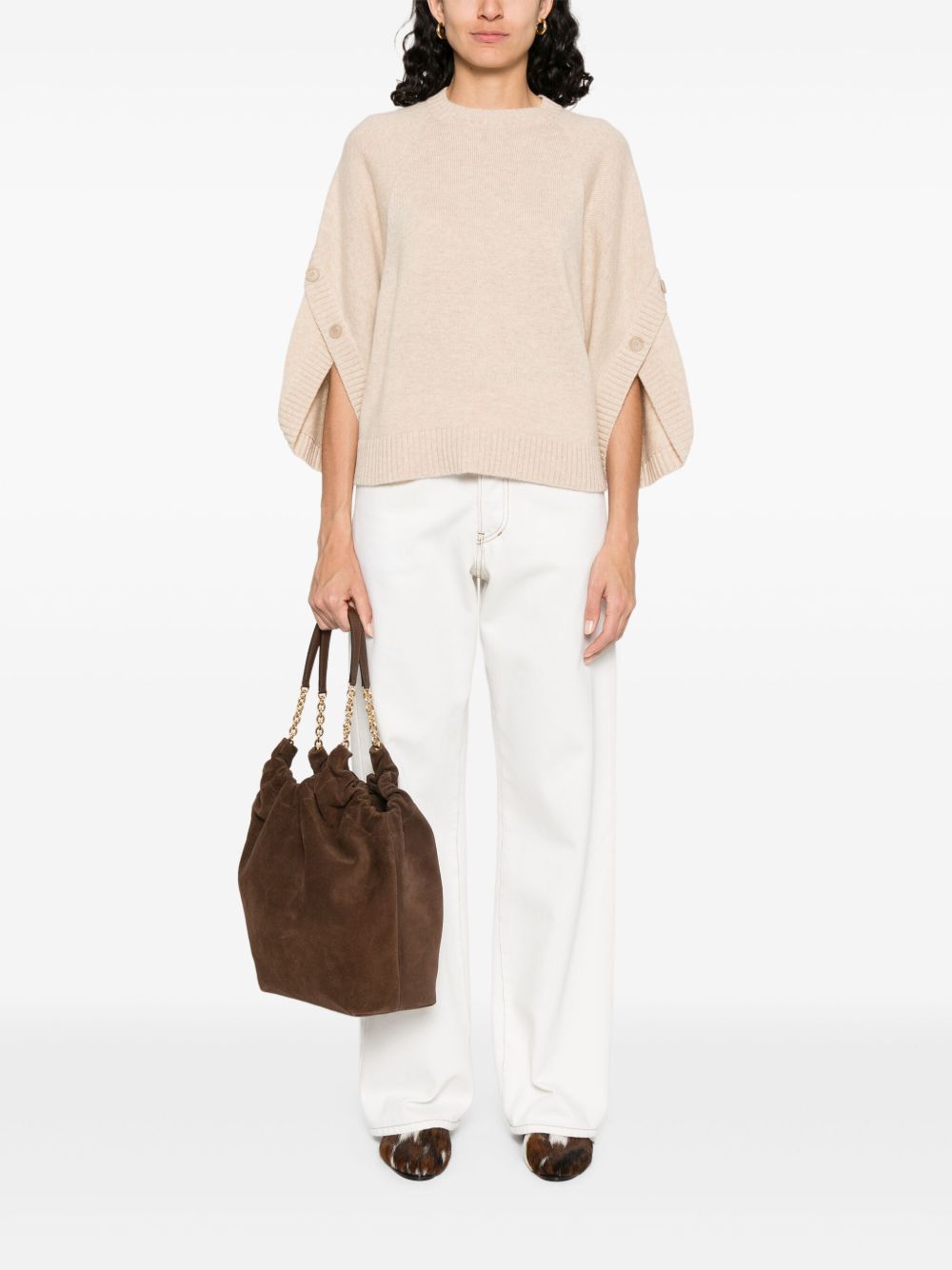 Max Mara Sweaters Beige 70 Lana 30 Cashmere