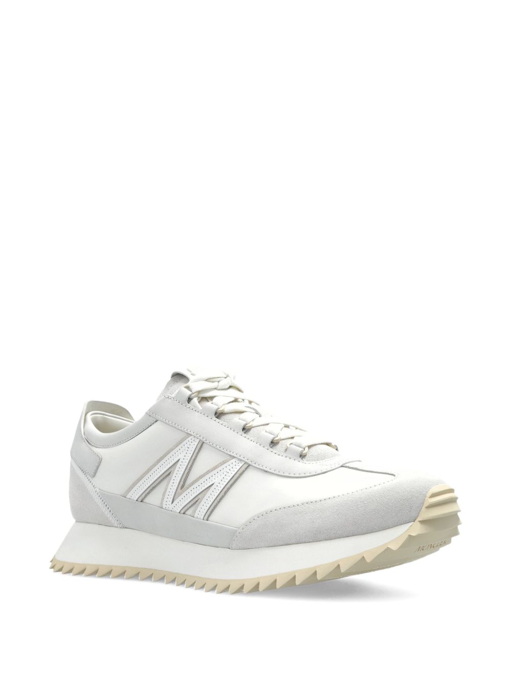 Moncler Flat Shoes White Leathe Rand Out.mat