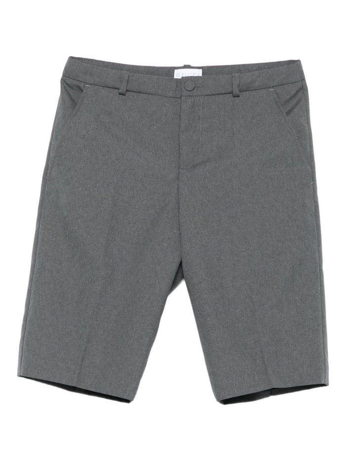 GUCCI KIDS Shorts Grey Poliestere