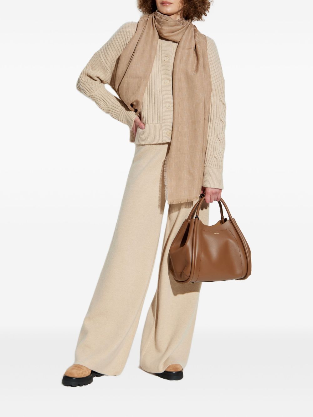 Max Mara Sweaters Beige Wo Ca