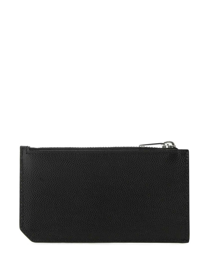 Saint Laurent Wallets Black Lea