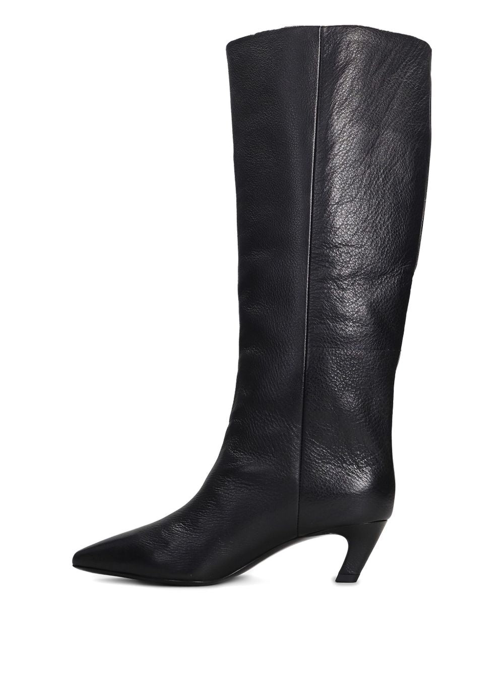 Ash Flat Shoes Black Leather