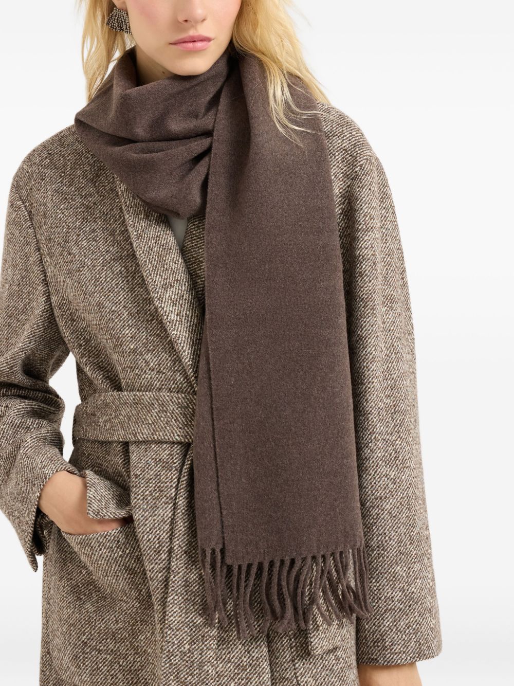 Brunello Cucinelli Scarfs Brown