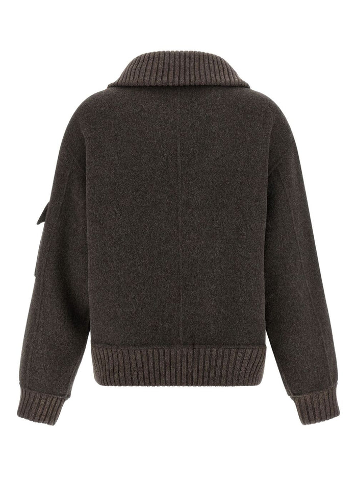 Parosh Coats Dark Brown Lana