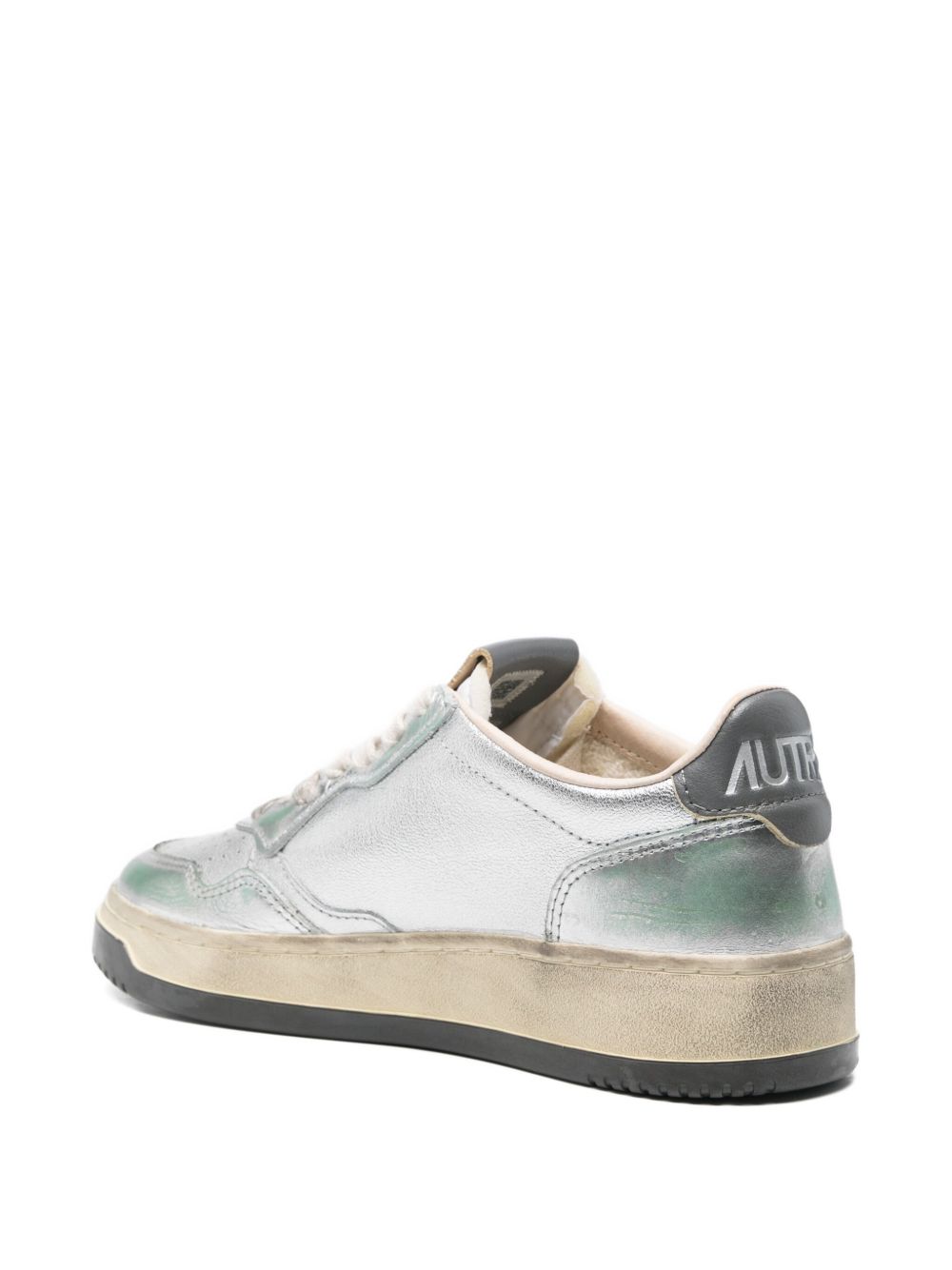 AUTRY Flat shoes Silver Leather