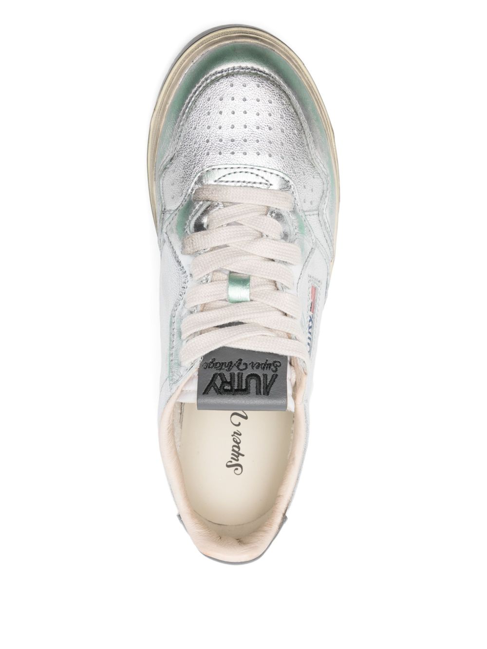 AUTRY Flat shoes Silver Leather