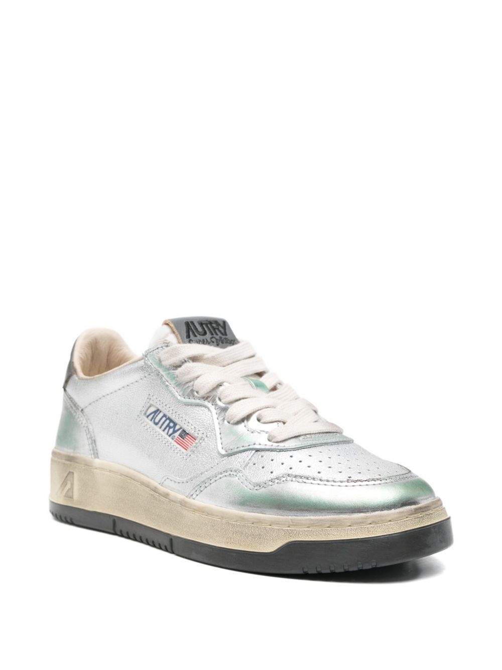 AUTRY Flat shoes Silver Leather