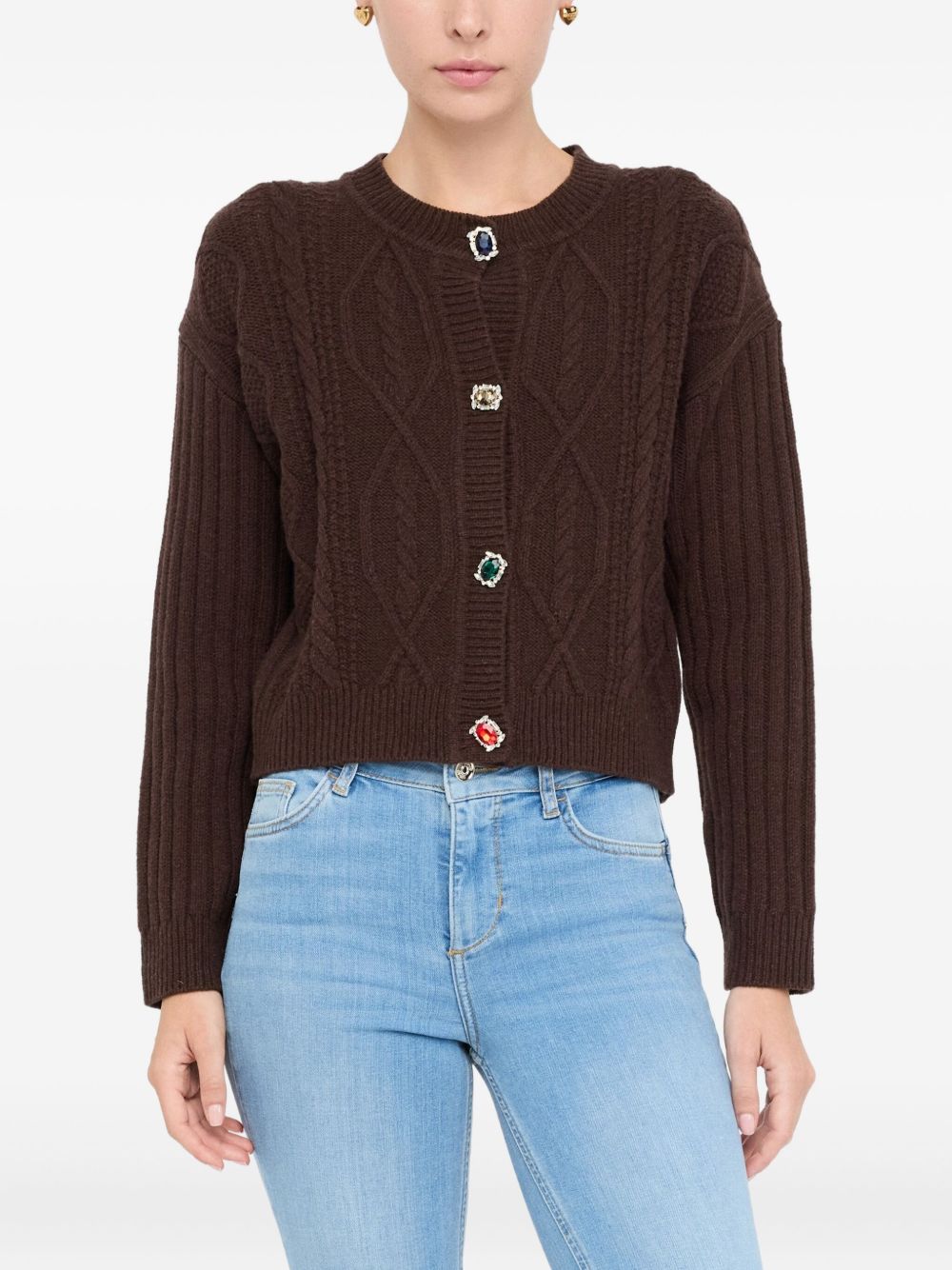 Liu Jo White2 Sweaters Brown