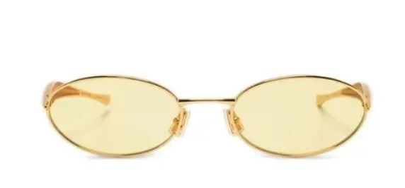 Bottega Veneta Sunglasses Golden Metal