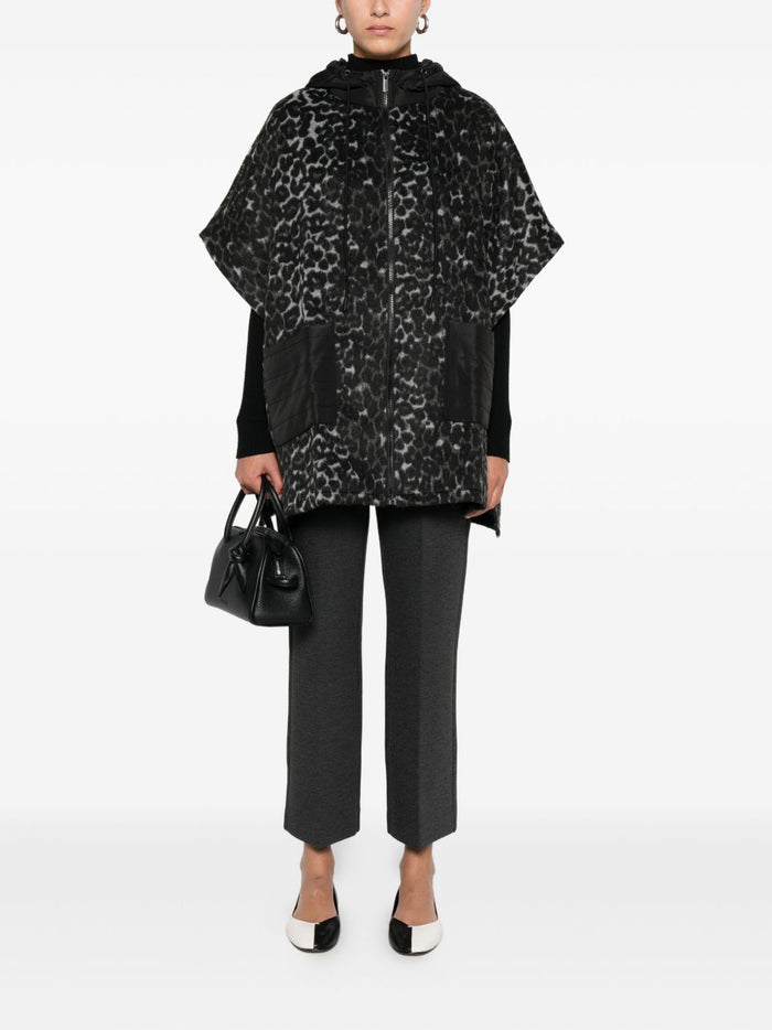 Twin-Set Jackets Nero Animalier Pl Pa Acrylic