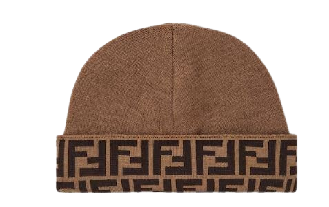Fendi Hats Camel Brown