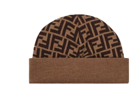 Fendi Hats Camel Brown