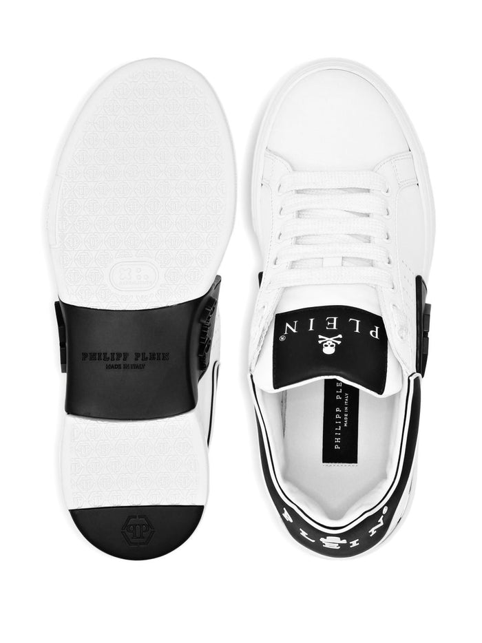 Philipp Plein Flat shoes White Leather & Rubber