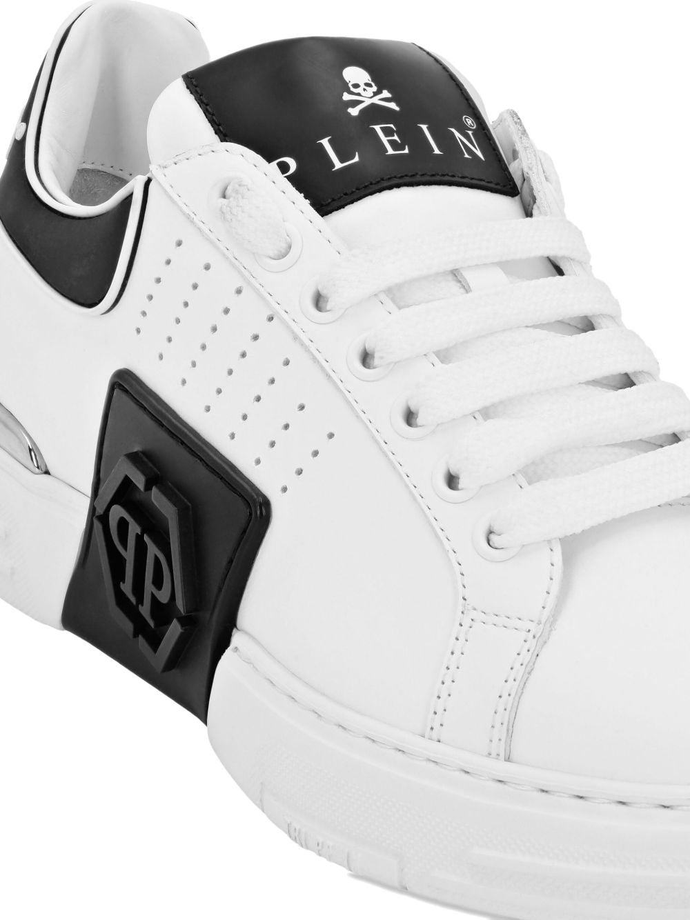 Philipp Plein Flat shoes White Leather & Rubber