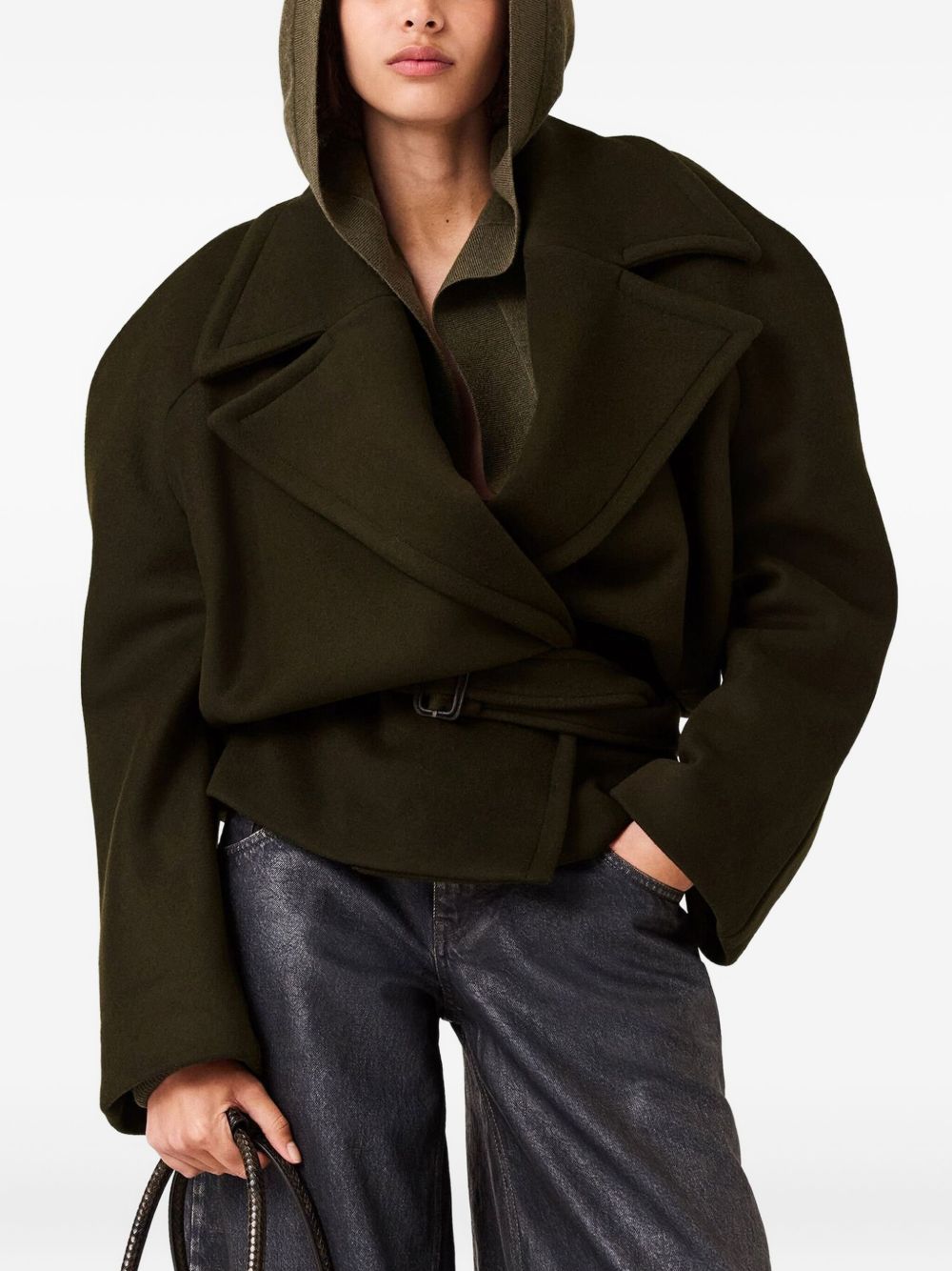 Stella McCartney Coats Dark Khaki