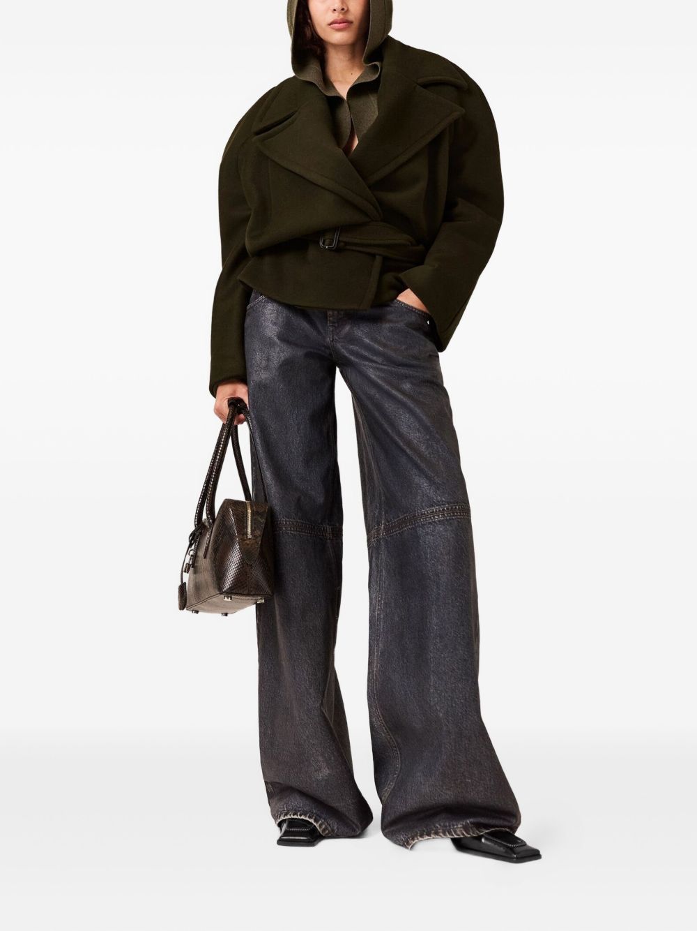 Stella McCartney Coats Dark Khaki