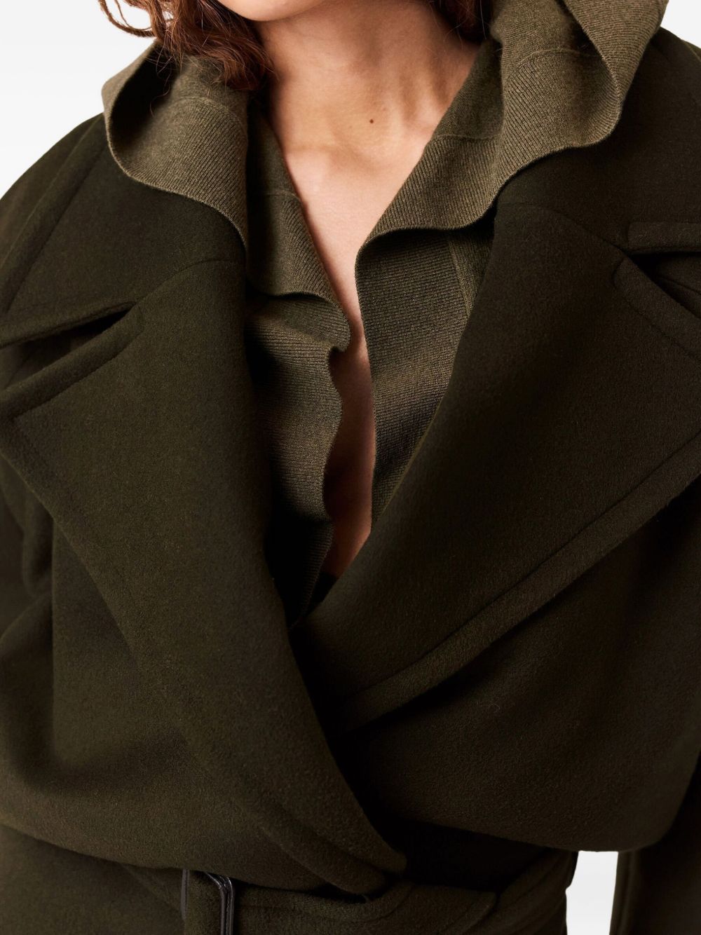 Stella McCartney Coats Dark Khaki