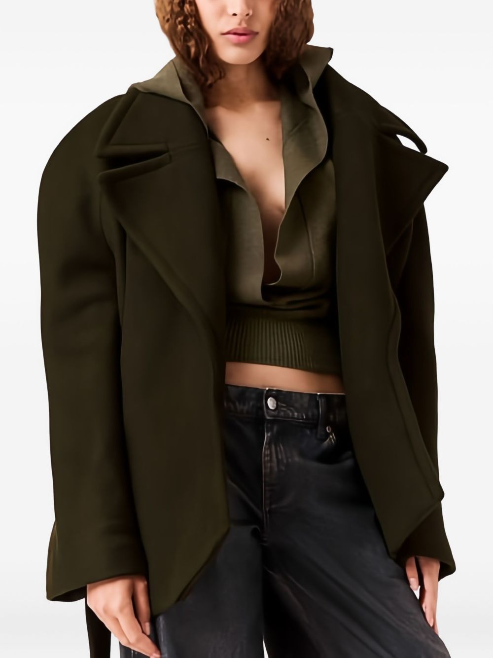 Stella McCartney Coats Dark Khaki