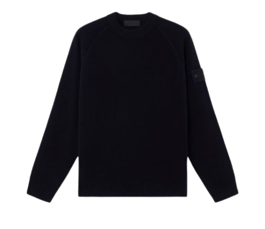 Stone Island Sweaters Blue Cachemire