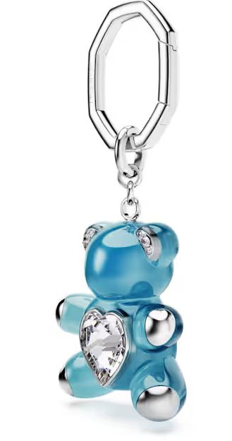 Swaroski Keychains Light Blue Brass