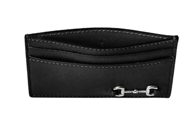 Gucci Wallets Black Lea