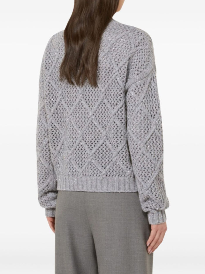 Max Mara Studio Sweaters Grey