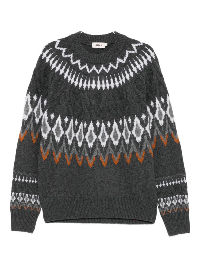 Altea Sweaters Grigio Medio Wo Alpaca Ca Pa