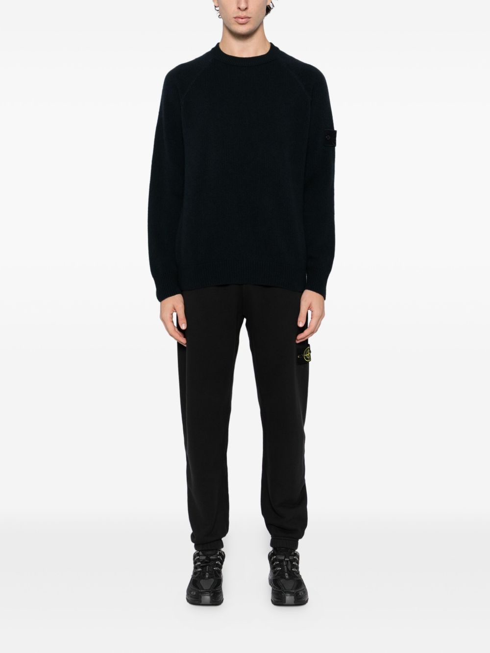 Stone Island Sweaters Blue Cachemire