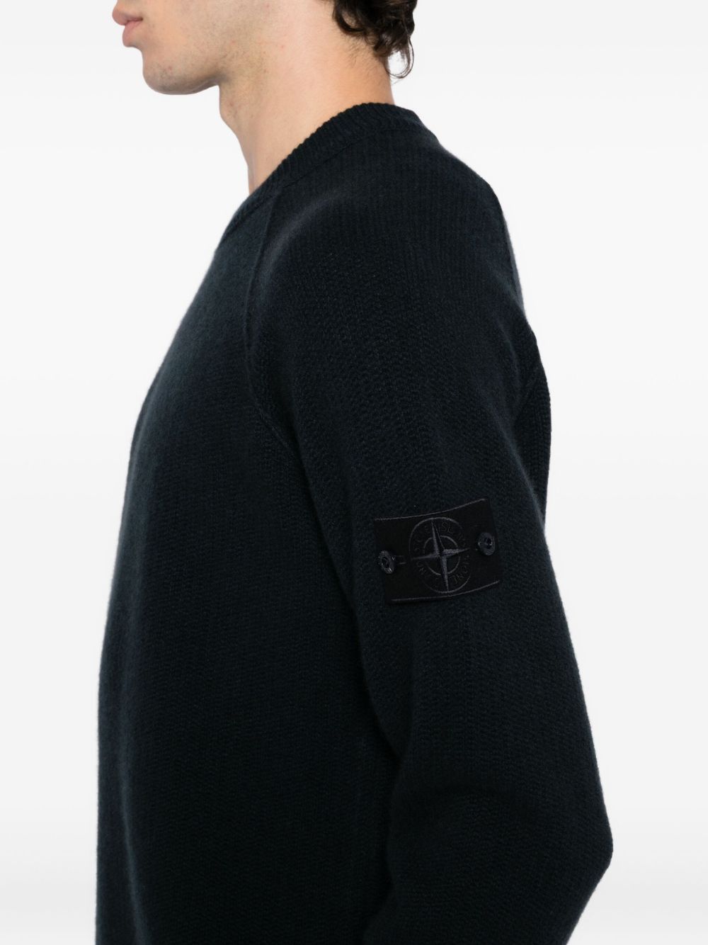 Stone Island Sweaters Blue Cachemire
