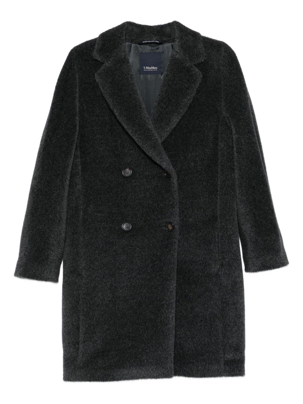 S Max Mara Coats Dark Grey Wool