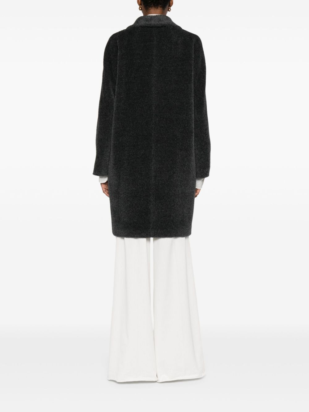 S Max Mara Coats Dark Grey Wool