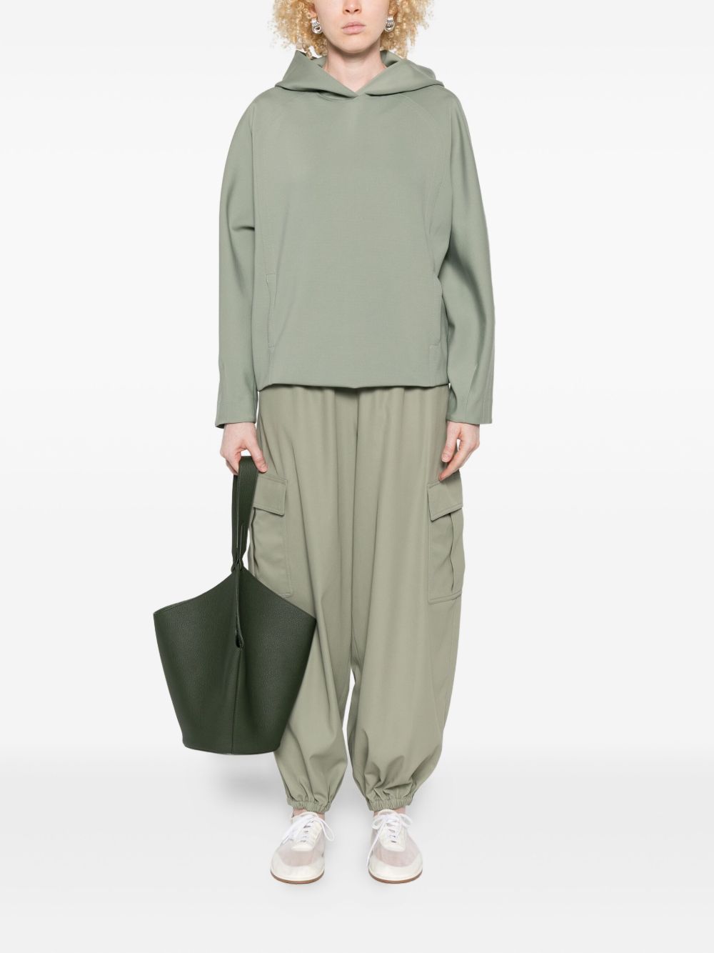 Max Mara Pure Trousers Sage Green Pl Ea