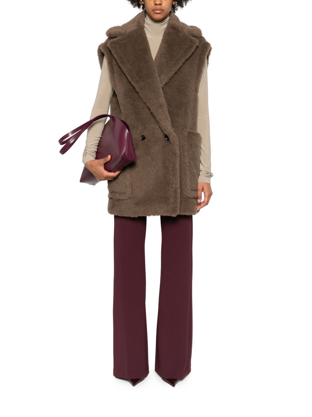 Max Mara Coats Alpaca Lana Seta