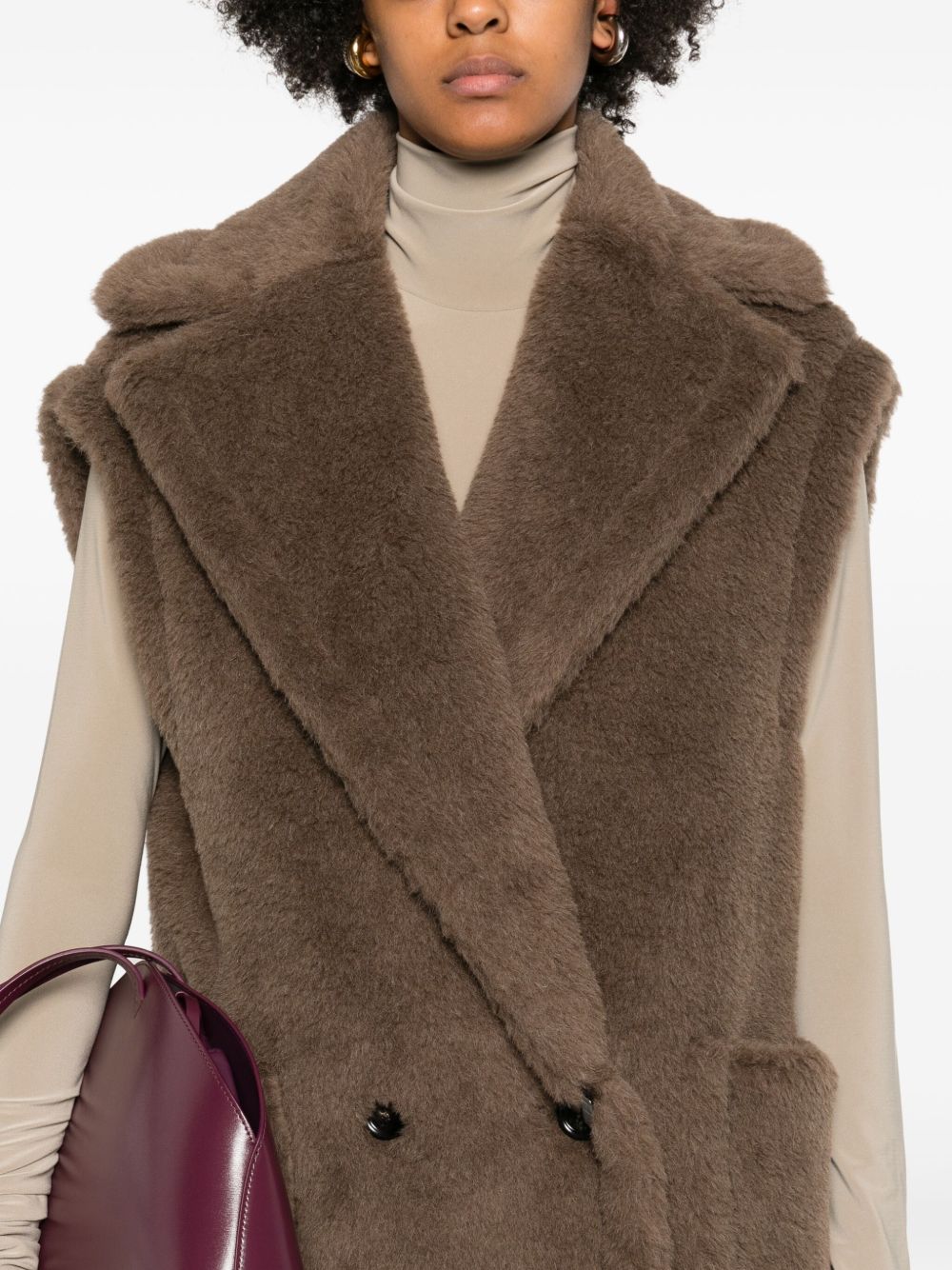 Max Mara Coats Alpaca Lana Seta