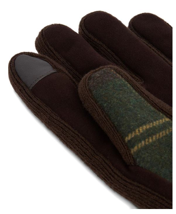 Barbour Gloves Green Tartan Po Wo Acryllic Pa