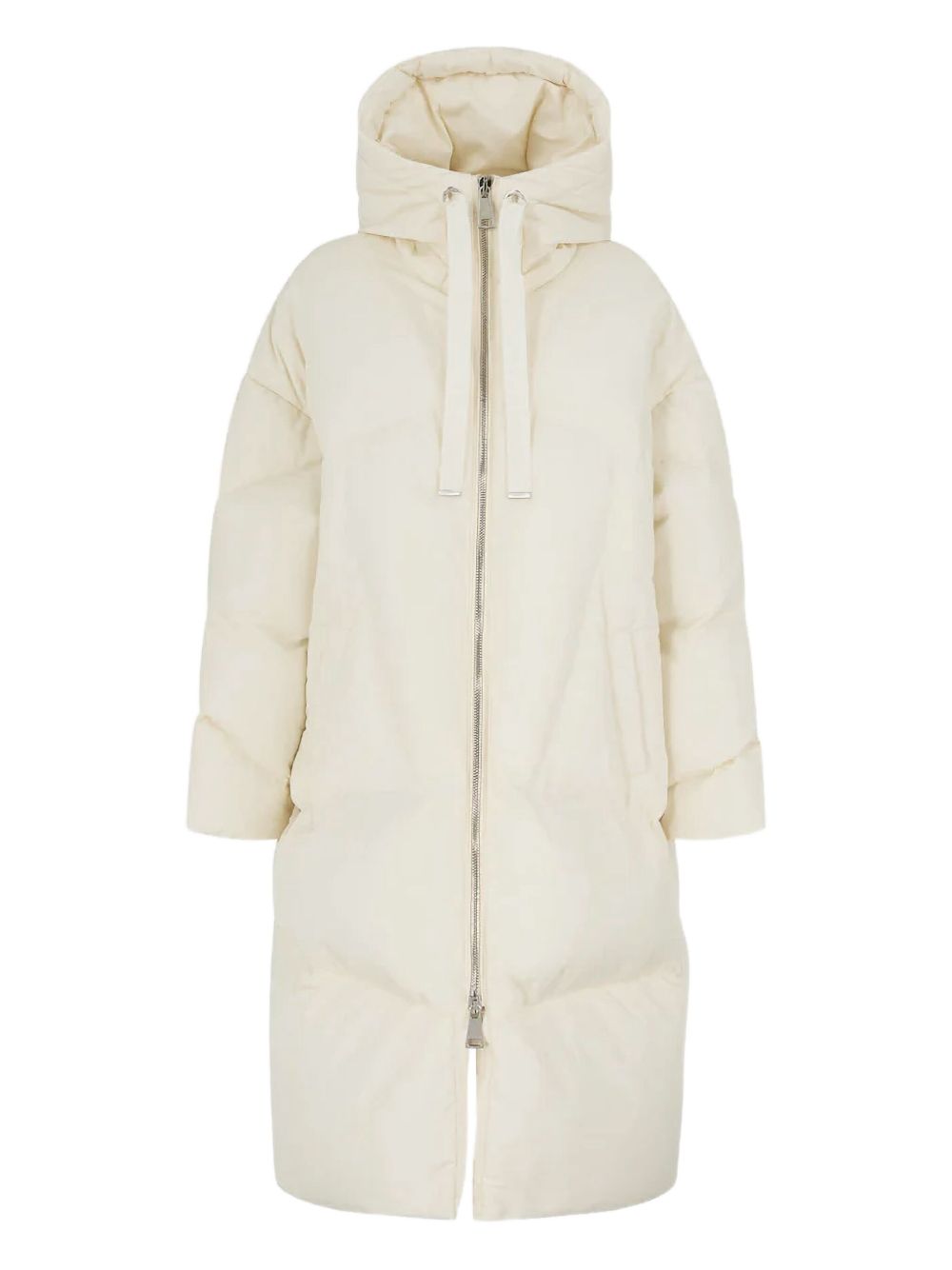 KhrisJoy Jackets White Po Poli Fill. Down Fea