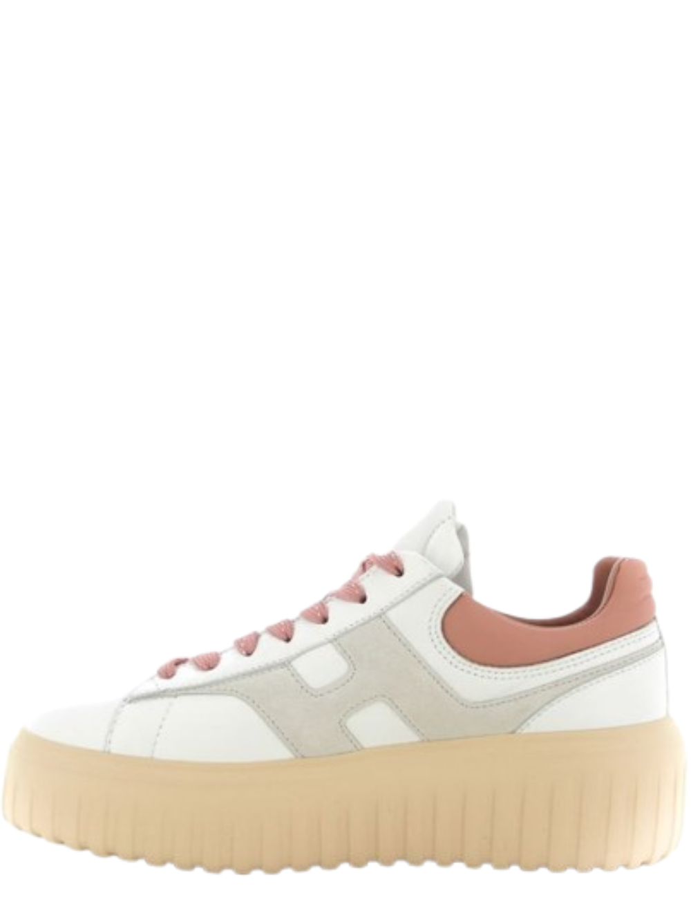Hogan Flat Shoes White 100 Leather & Rubber Sole