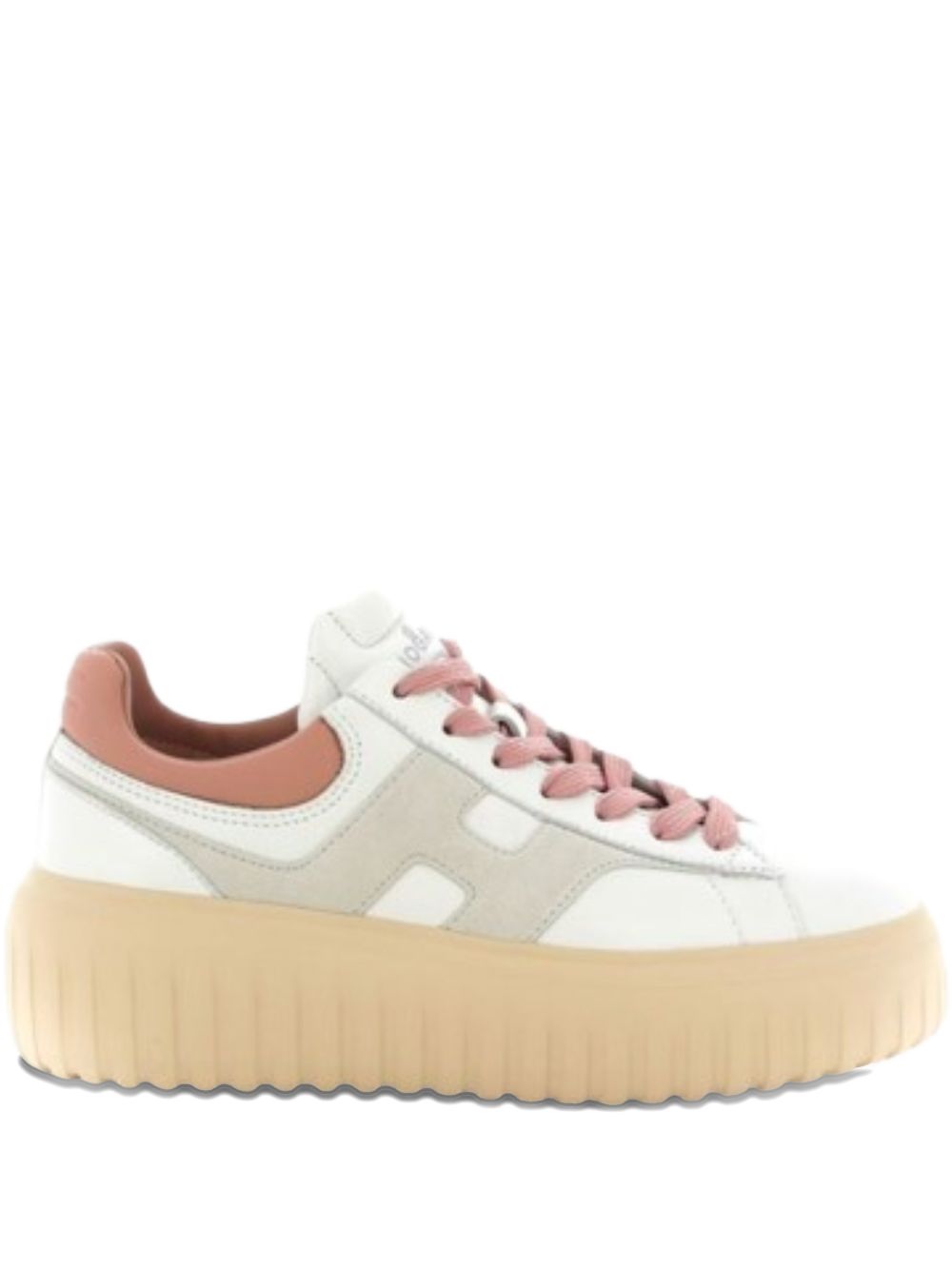 Hogan Flat Shoes White 100 Leather & Rubber Sole