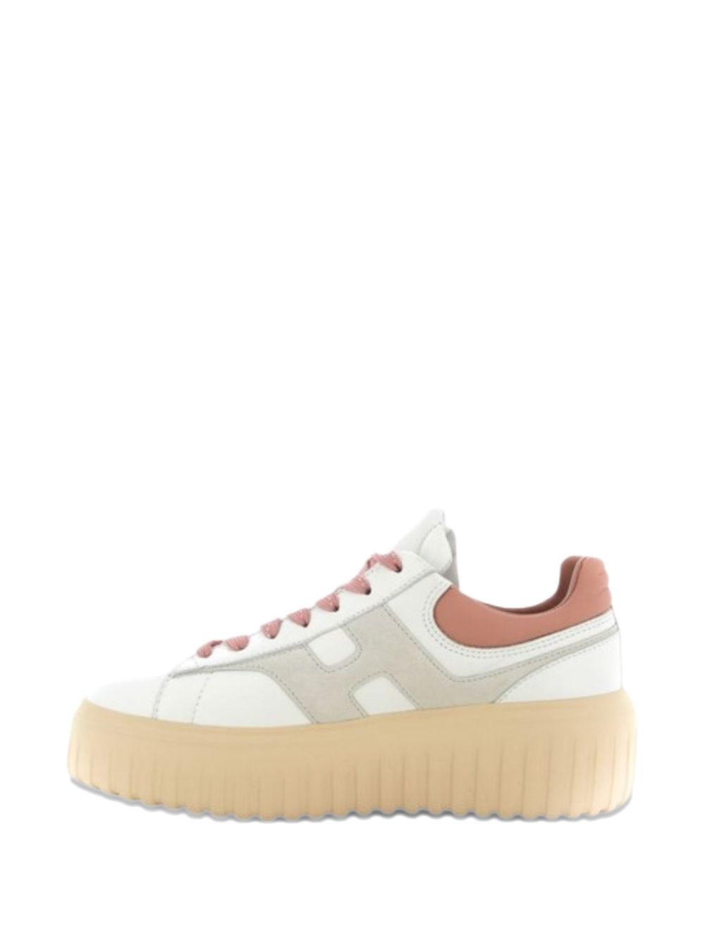 Hogan Flat Shoes White 100 Leather & Rubber Sole