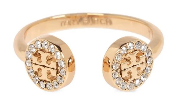 Tory Burch Bijoux Gold/crystal Metal