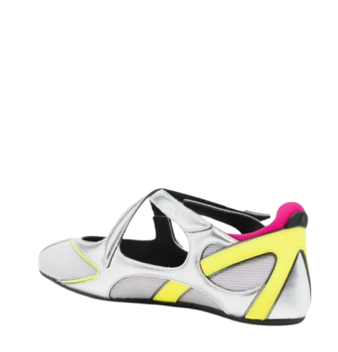 The Attico Flat shoes Silver Holographic Polyurethane