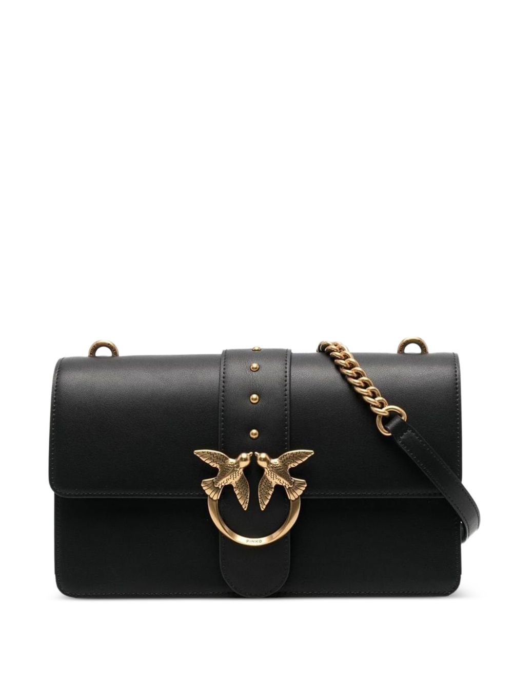 Pinko Bags Nero Gold Lea Poliuretano