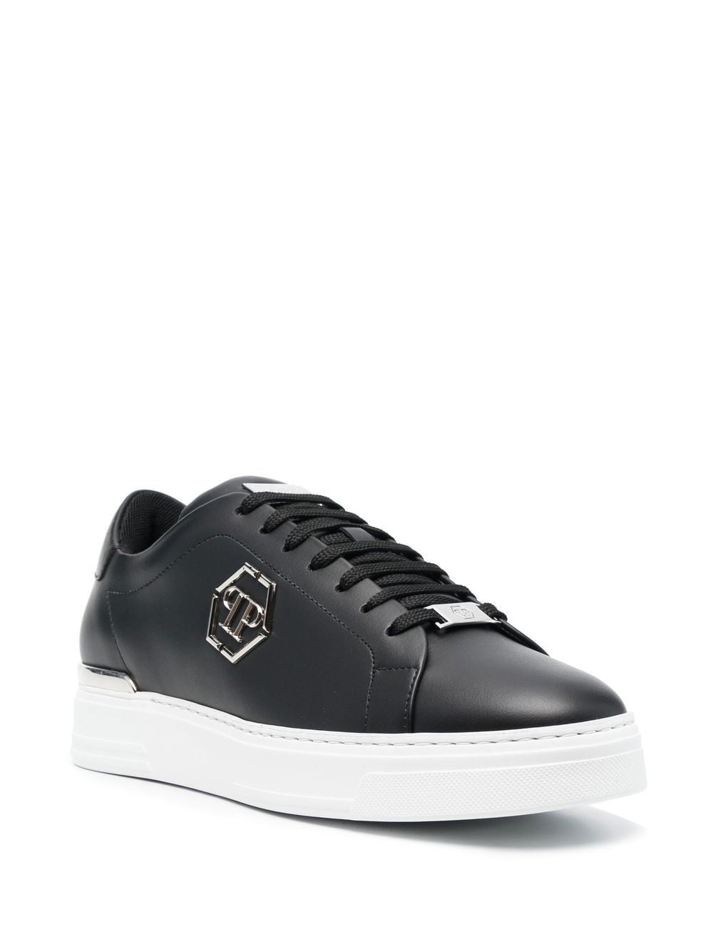 Philipp Plein Flat shoes Black Leather