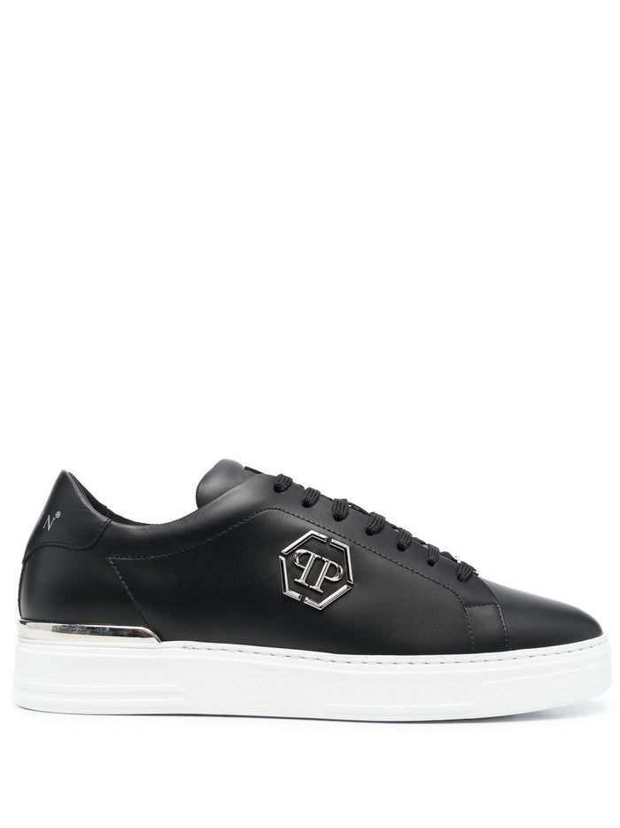 Philipp Plein Flat shoes Black Leather