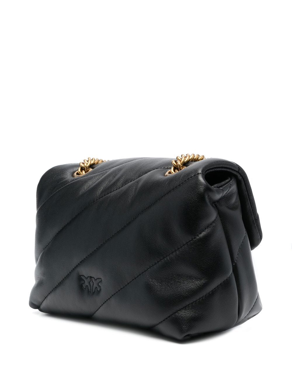 Pinko Bags Nero Oro Lea