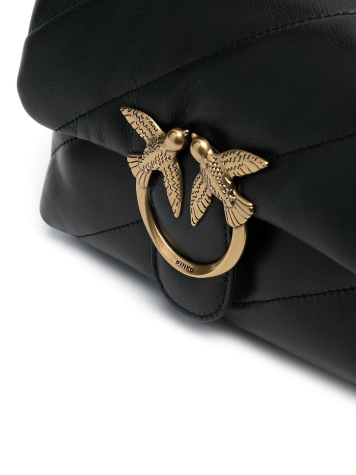 Pinko Bags Nero Oro Lea